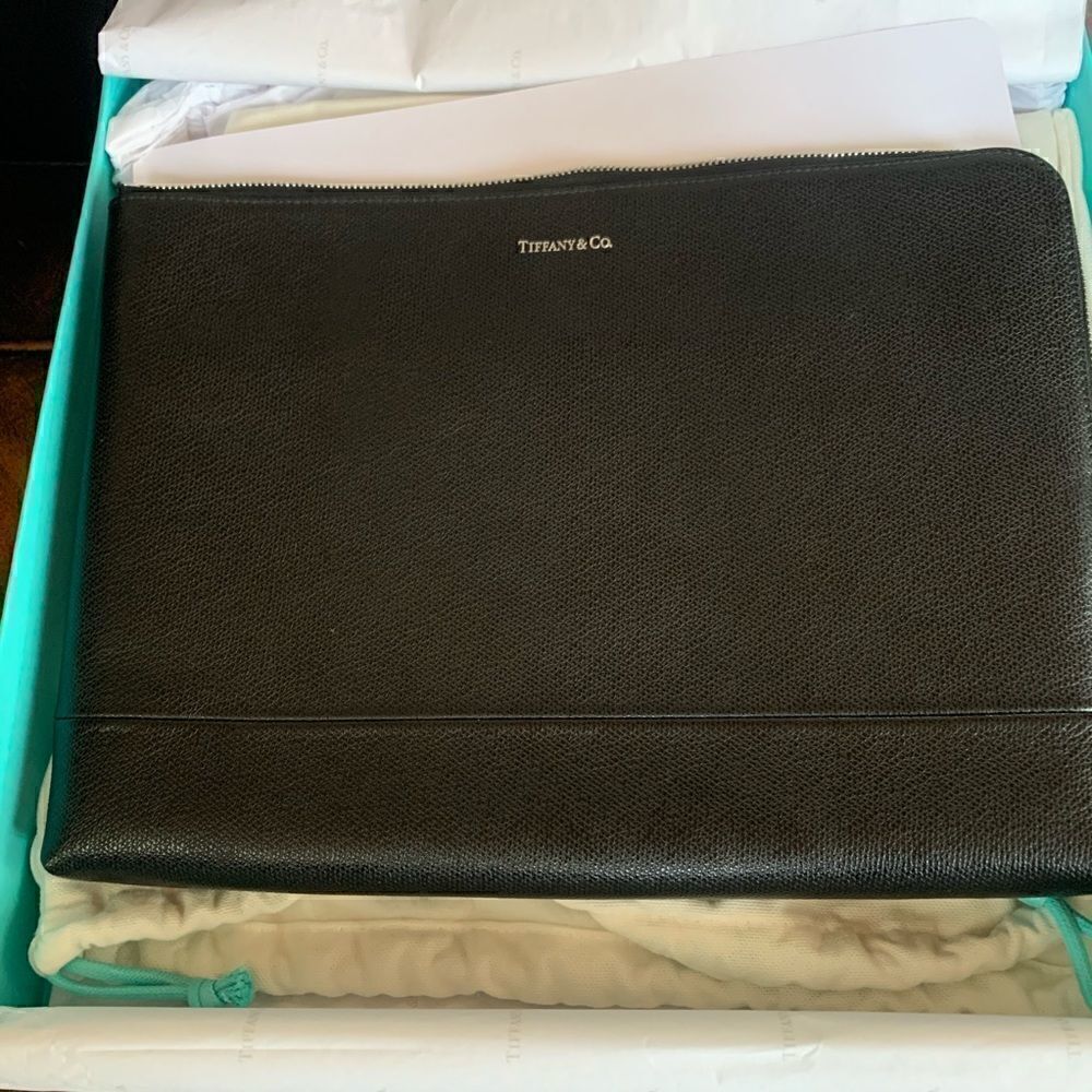 Tiffany & Co. Leather Clutch - Black - New